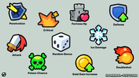 LayerLab Shop 2D Minimal Stat Icons set featuring simple, sleek icons for game stats and user interface design.