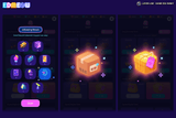 Neon2 interface design by LAYERLAB Shop featuring vibrant neon-style elements and layered PSD file for customization.