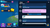GUI Pro casual game interface by 내 스토어 showing a chat screen with user and system message elements.