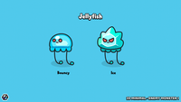 2D minimal enemy monster sprite – simple cartoon monster character for mobile and casual games