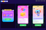 Neon2 interface design by LAYERLAB Shop featuring vibrant neon elements and layered PSD file for creative digital projects.