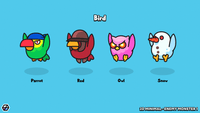 2D minimal enemy monster sprite – simple cartoon monster character for mobile and casual games