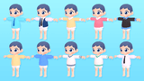 3D Characters Pro casual characters by LAYERLAB Shop, featuring colorful 3D animated figures with modern clothing and diverse poses.