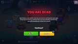 Interface image for GUI Pro casual game by 내 스토어, showing a "Play Continue" button with vibrant design elements.