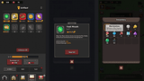 Minimal dark game interface by LAYERLAB Shop, featuring sleek, modern design elements suitable for gaming applications.
