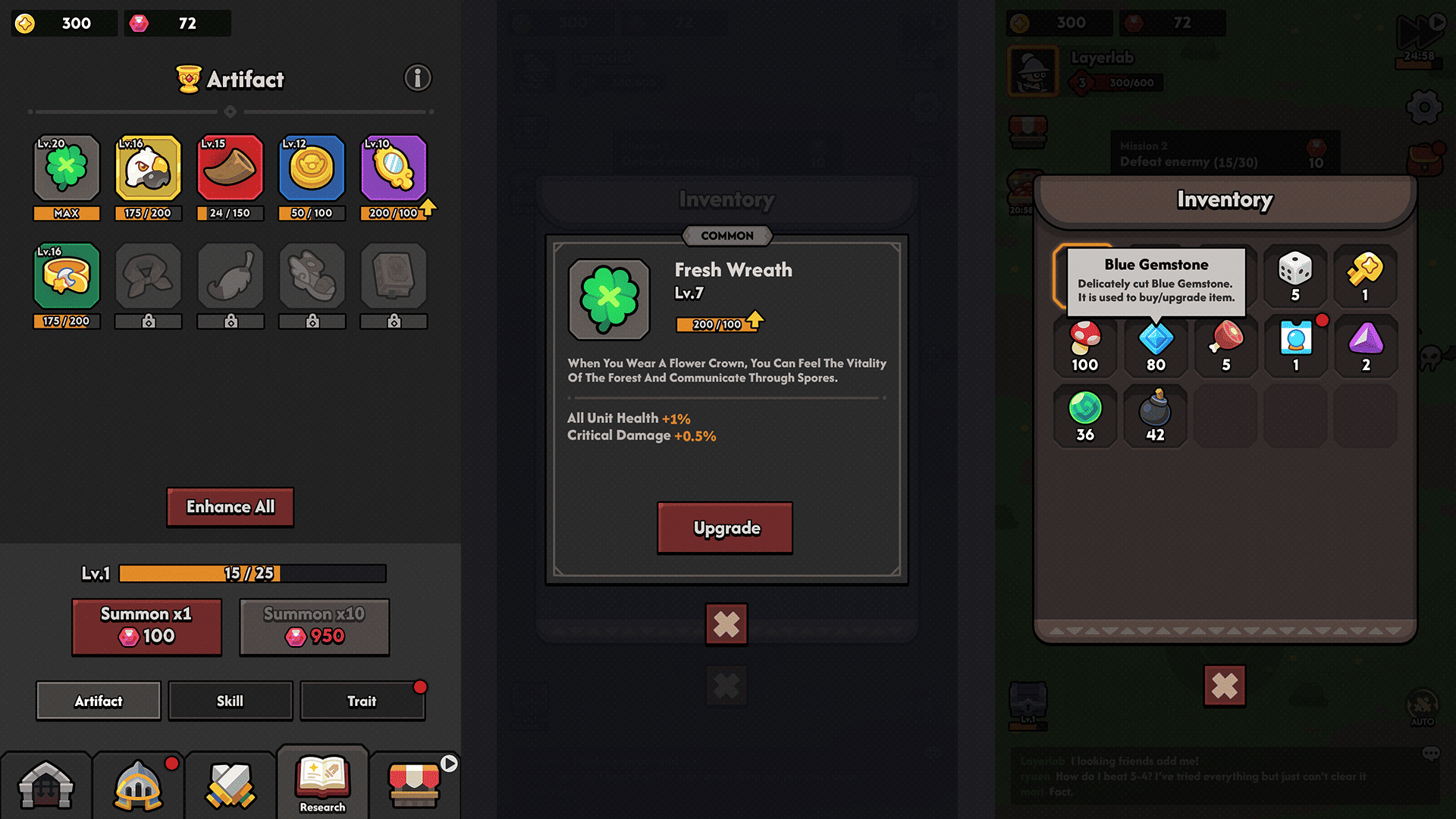 Minimal dark game interface by LAYERLAB Shop, featuring sleek, modern design elements suitable for gaming applications.