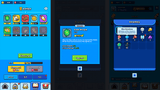 Minimal blue game interface design by LAYERLAB Shop for GUI Pro, featuring clean layout and customizable PSD files.