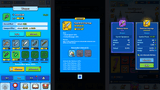 Minimal blue GUI Pro game interface by LAYERLAB Shop, featuring sleek design elements and customizable PSD layers.