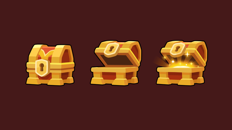 2D Fantasy Chest Gold