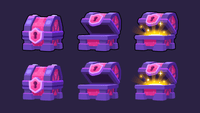 2D fantasy chest icon from LAYERLAB Shop's fantasy icons collection, featuring a detailed ornate treasure chest illustration.