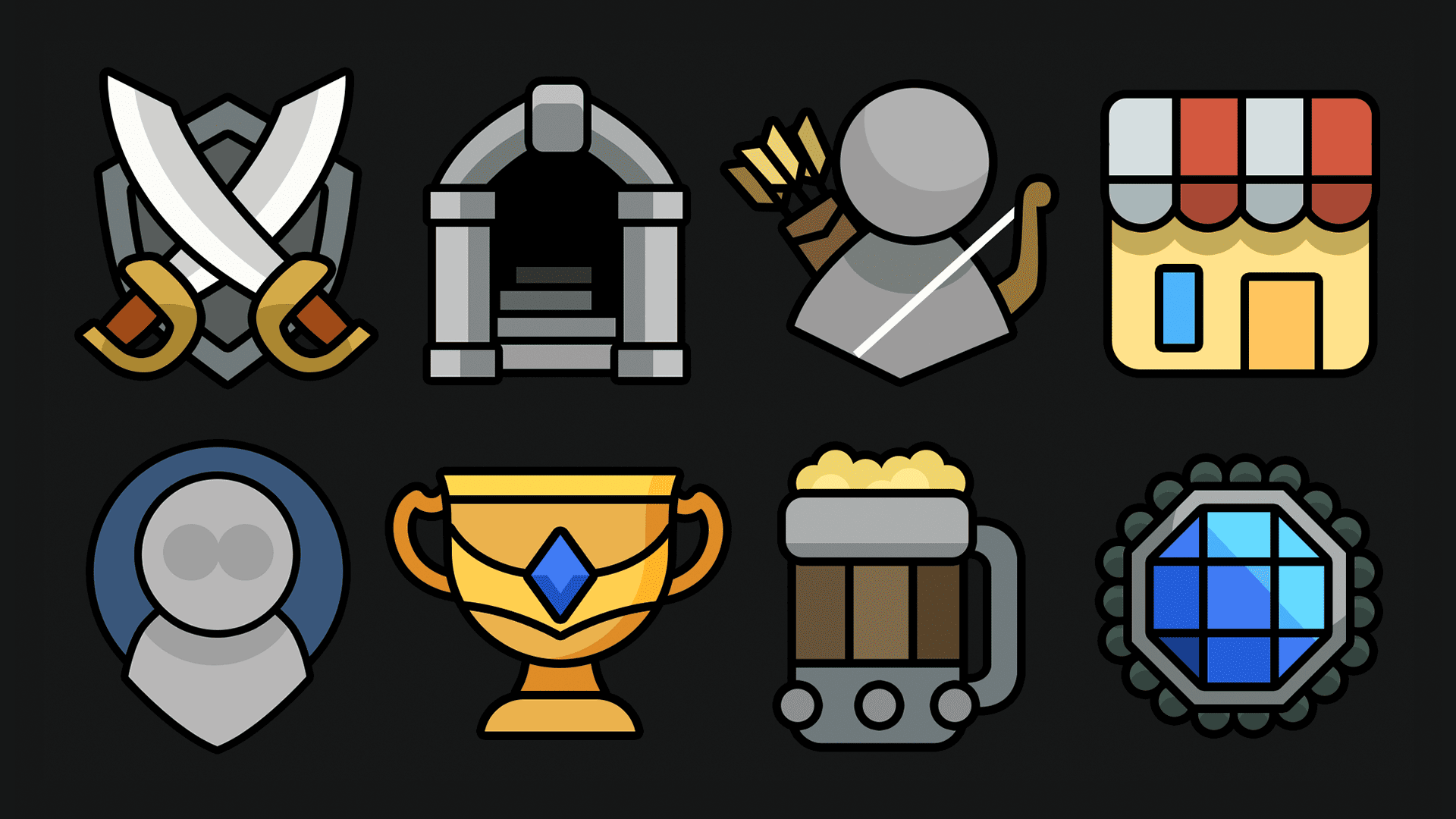 2D Icons - Menu Icon Set 2
