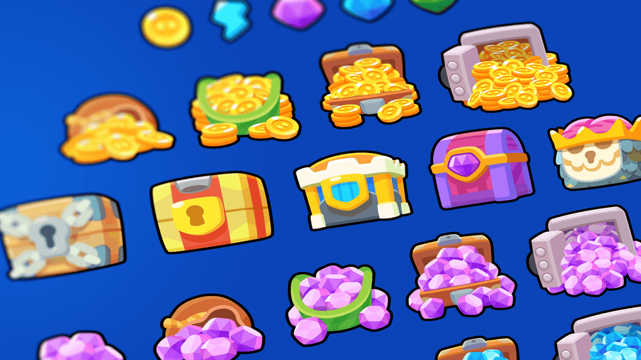 LAYERLAB 2D Icons Shop Pack 2 preview showing the full game shop UI icon set