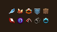 LAYERLAB inventory UI icons for equipment, items, and storage systems