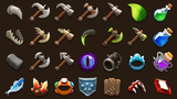 LAYERLAB 2D inventory icon pack for game UI and item systems