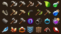 LAYERLAB 2D inventory icon pack for game UI and item systems