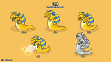 2D Minimal Boss Monsters character illustration from LAYERLAB Shop, showcasing a stylized, colorful monster design on a white background.
