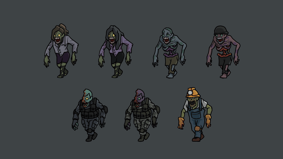2D Undead Characters