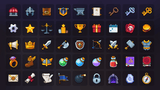2D equipment and item UI icons for fantasy games by LAYERLAB