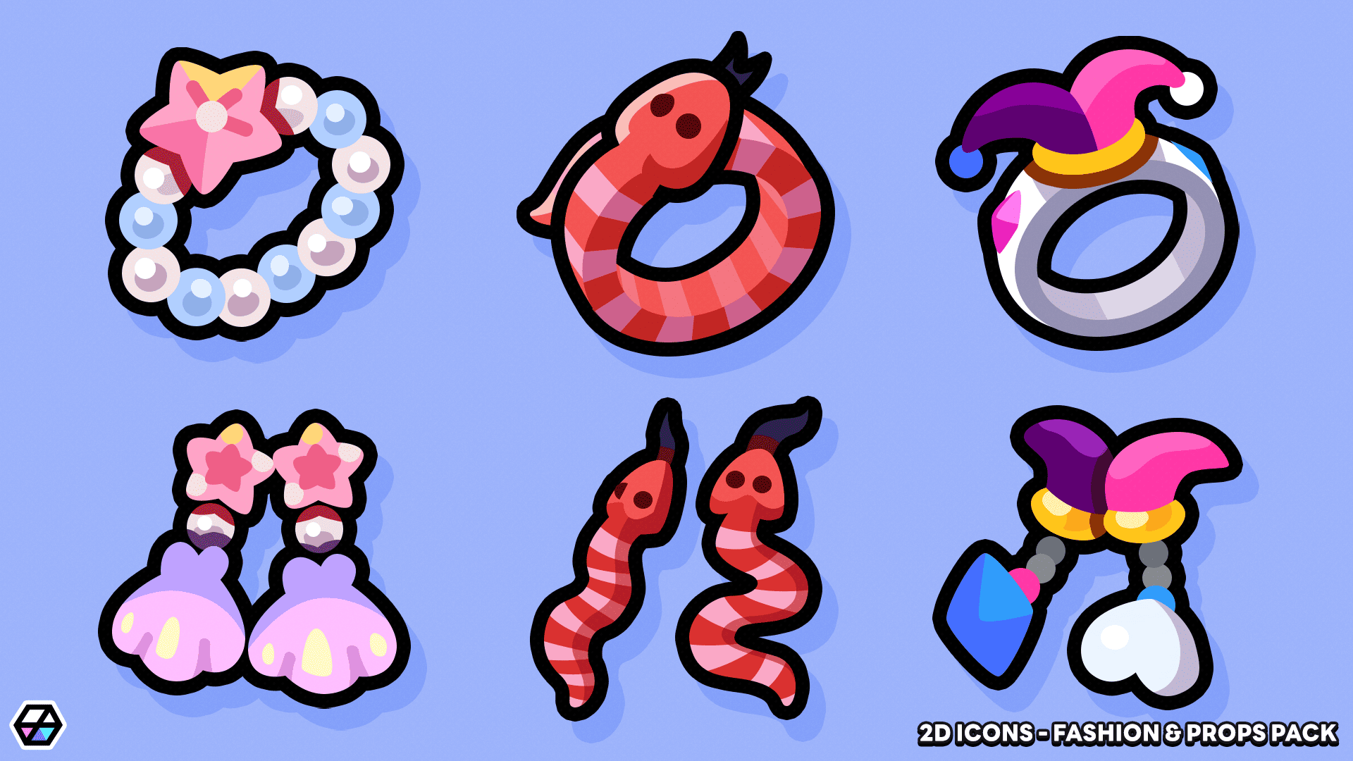 2D Icons - Fashion & Props Pack