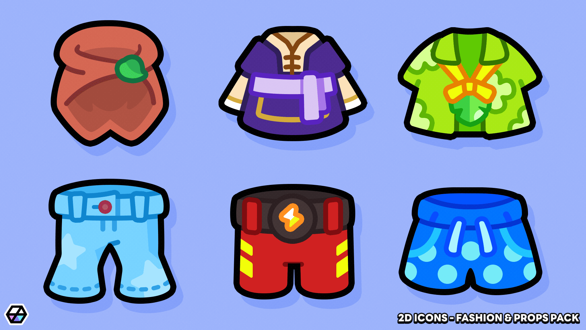 2D Icons - Fashion & Props Pack