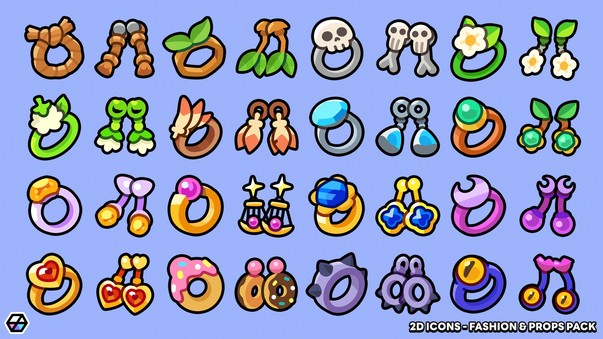 2D Icons - Fashion & Props Pack
