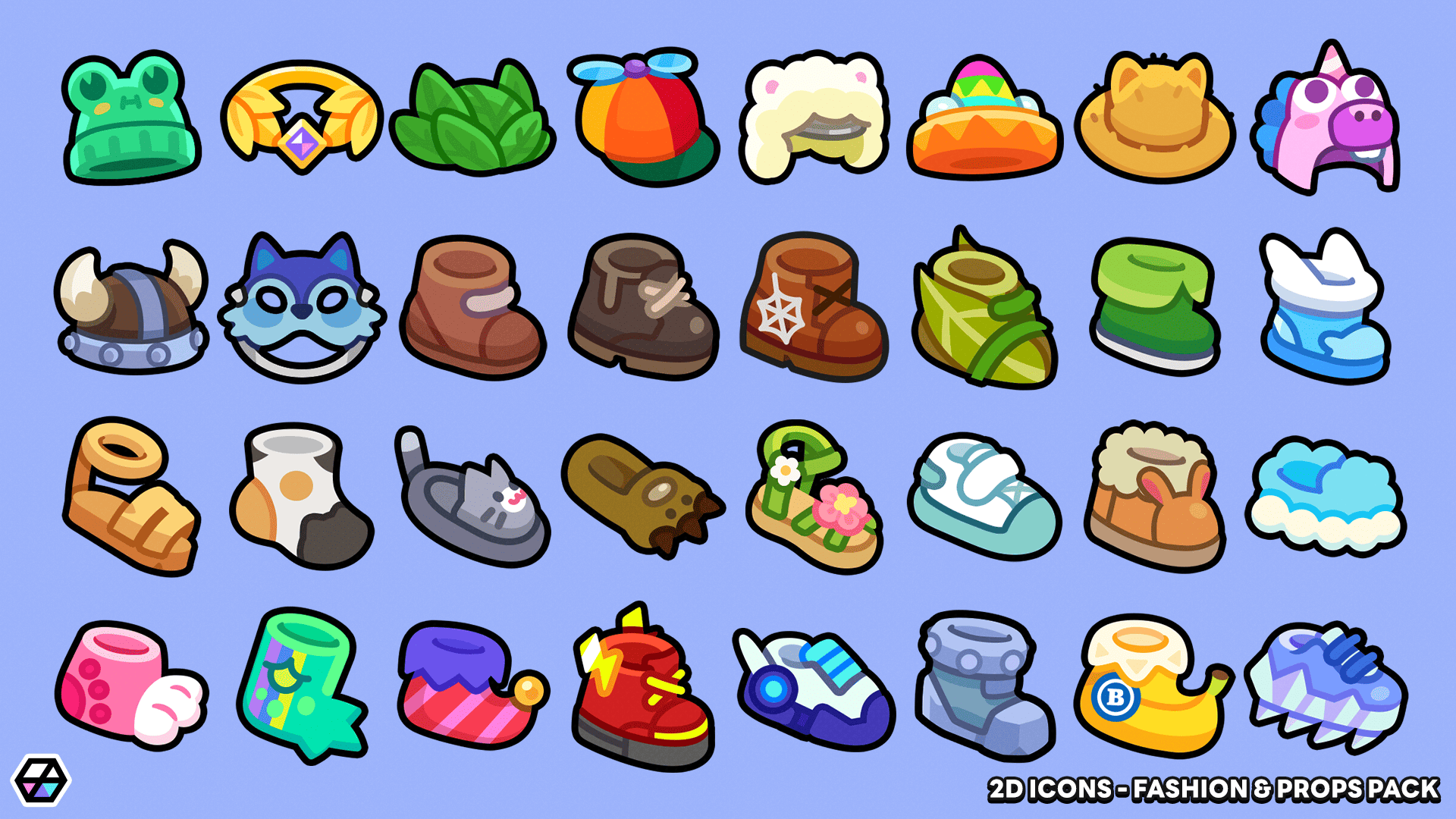 2D Icons - Fashion & Props Pack