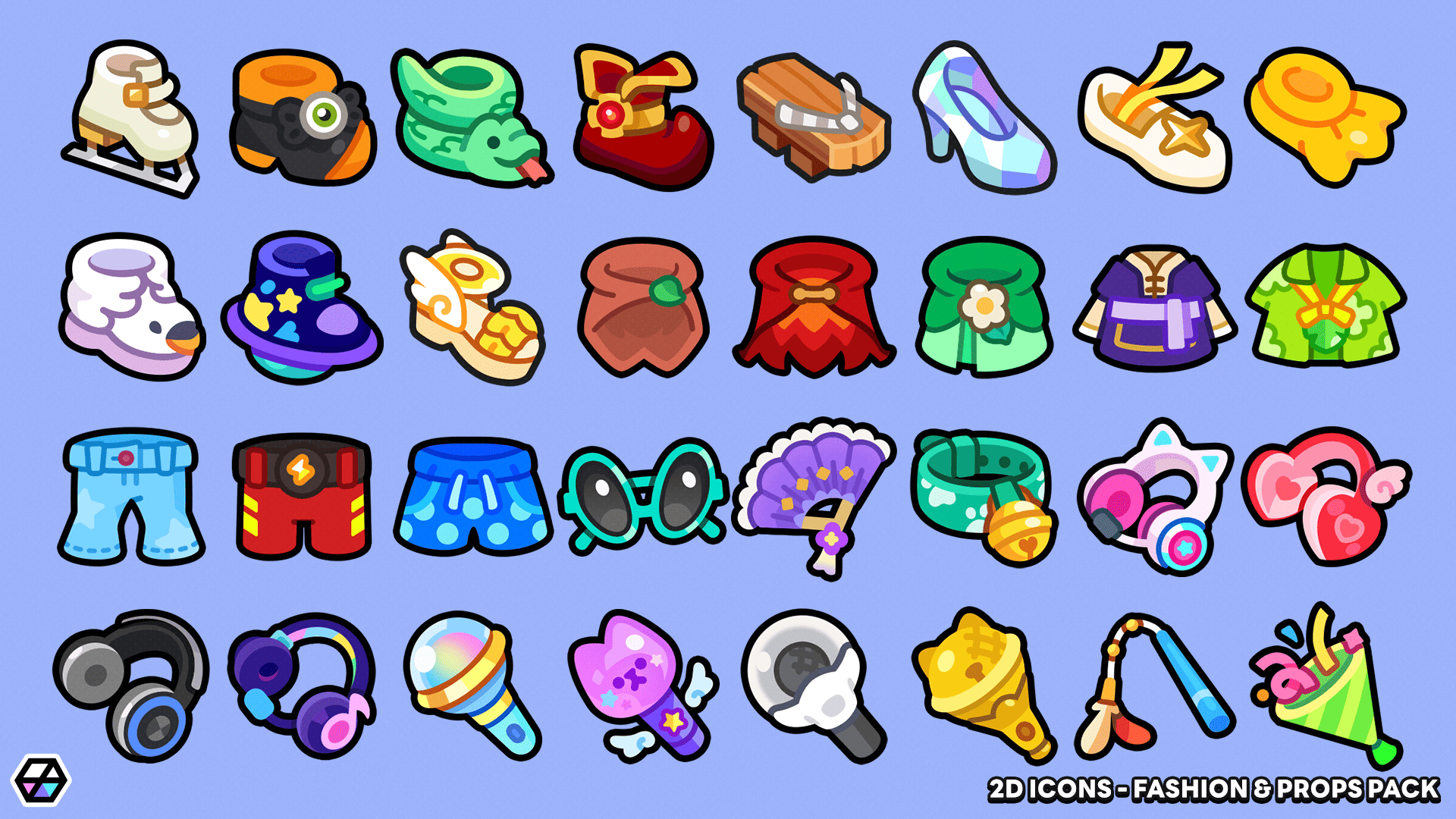 2D Icons - Fashion & Props Pack