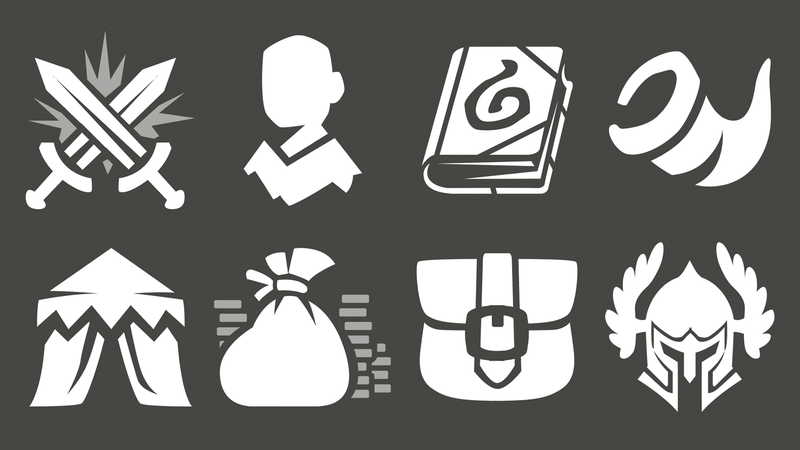 2D Icons - Menu Icon Set 1