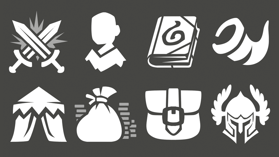 2D Icons - Menu Icon Set 1