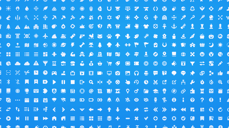 Set of 2D icons from the Picto Pack by LAYERLAB Shop, featuring various colorful, flat-designed pictograms on a white background.