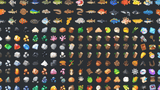 Collection of 2D icons from LAYERLAB Shop, featuring resource-themed digital graphic icons for design projects.