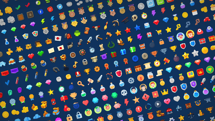 2D Icons Total Pack – 750+ Multi-Style Game Icon Bundle | LAYERLAB ...