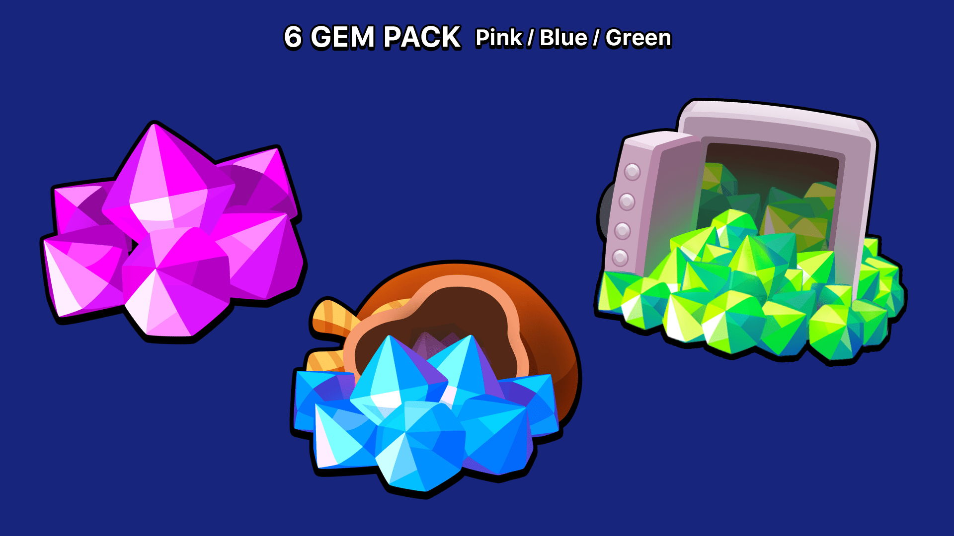 LAYERLAB game shop UI icons optimized for gold and gem packages