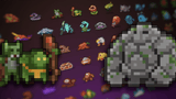 2D pixel RPG monsters icon featuring colorful, pixelated character designs for role-playing game characters by LAYERLAB Shop