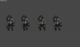 2D undead character illustration from LAYERLAB Shop featuring a spooky, animated undead figure with detailed design.