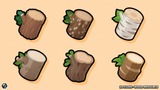 Wood resource 2D icon from LAYERLAB Shop, featuring a natural wooden texture and classic design for resource representation.