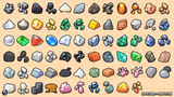 LayerLab Shop 2D Ore Icon showing a stylized metallic ore symbol on a white background, suitable for app or game design.