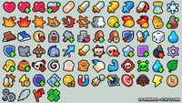 LayerLab Shop 2D Minimal Stat Icons set featuring simple, clean digital graphics for game or app interfaces.