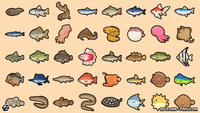 Layerlab Shop 2D Fish Icon, detailed digital icon illustration representing a fish for use in web or graphic design.