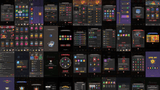 Dark minimal game interface by LAYERLAB Shop, GUI Pro - Designed with sleek dark themes and clean layout for gaming applications.