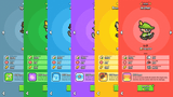 Minimal blue GUI Pro interface by LAYERLAB Shop, featuring clean game design elements and editable PSD layers.