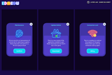 Neon2 interface design by LAYERLAB Shop with vibrant neon elements and layered PSD file, displayed in the image.