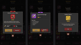 Minimal dark game interface by LAYERLAB Shop, featuring sleek, modern design with dark themes and intuitive navigation elements.