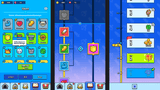 Minimal blue game interface design by LAYERLAB Shop for GUI Pro, featuring clean layout and customizable PSD files.