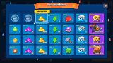 GUI Pro casual game interface design by 내 스토어, featuring reward month screen with colorful graphics and user-friendly layout.