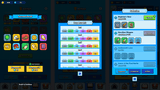 Minimal blue GUI pro interface by LAYERLAB Shop featuring sleek game design elements and customizable PSD layers.