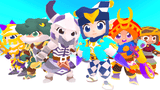 3D fantasy hero characters from LAYERLAB Shop's Core Vol.3 collection, featuring detailed 3D character models for creative projects.