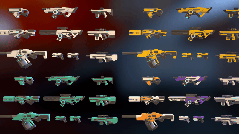 3D sci-fi gun prop from LAYERLAB Shop, featuring detailed futuristic design and metallic textures for 3D modeling projects.