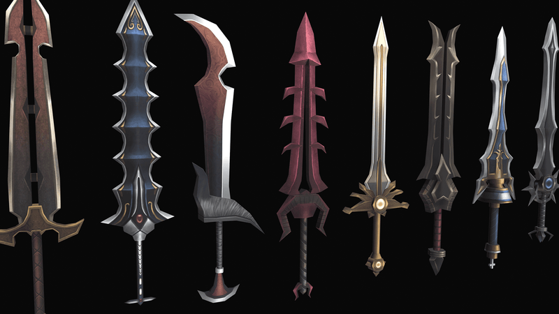 3D Weapon 100 prop from LAYERLAB Shop featuring a detailed, realistic 3D model of a combat weapon.