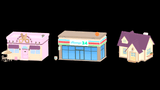 3D casual props building model from LAYERLAB Shop, detailed architectural design for 3D visual projects.